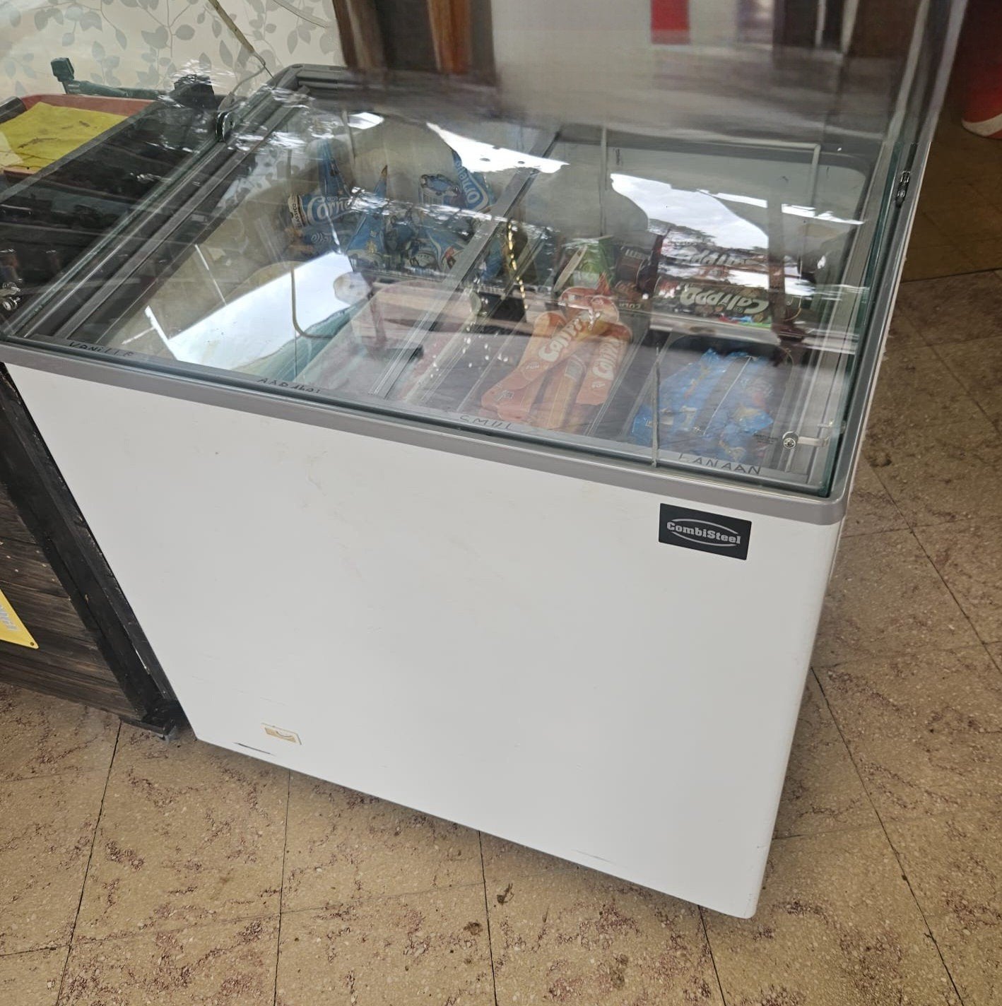 Diepvries schepijs, Elektronische apparatuur, Vrieskist, Zo goed als nieuw, Vrijstaand, 90 cm of meer