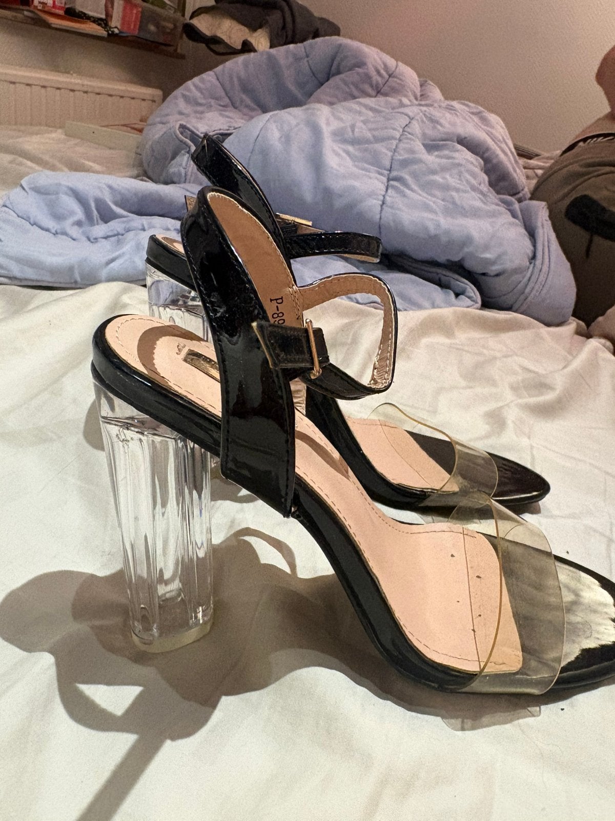 Mooie schoenen met doorzichtige hak, Kleding | Dames, Ophalen, Zo goed als nieuw