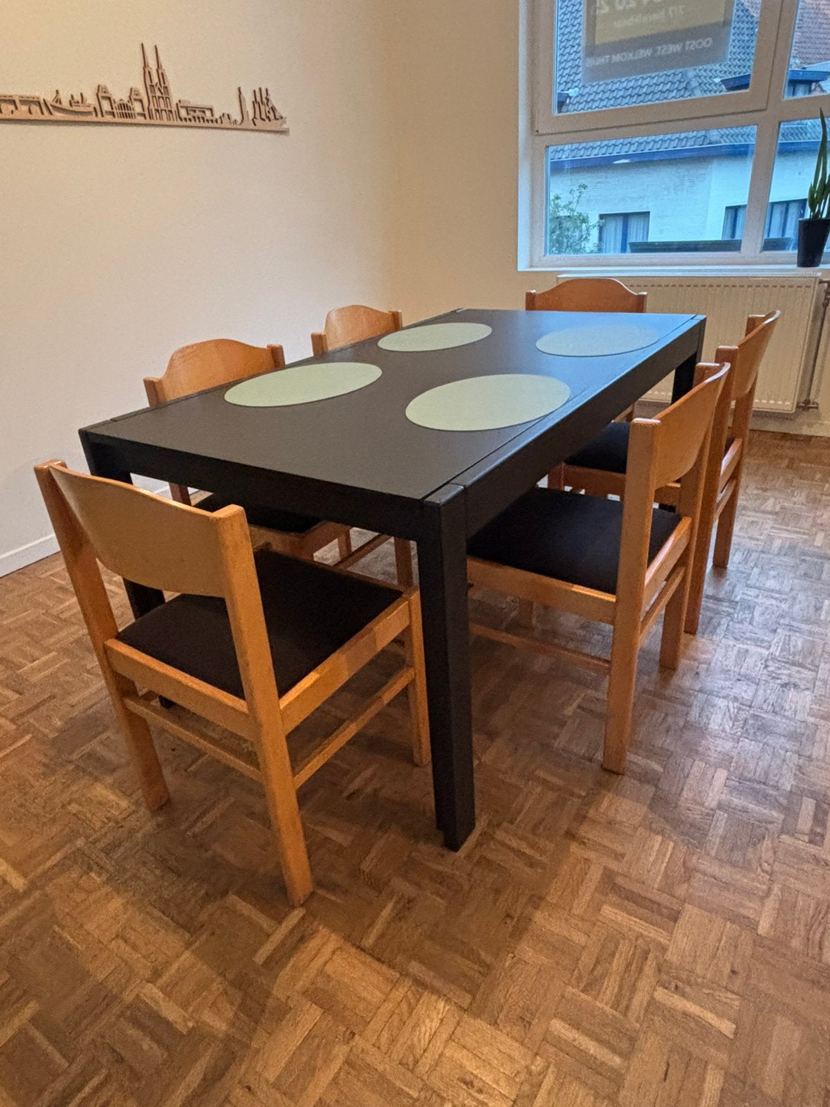 Eettafel 6 personen uitrekbaar tot 10 personen, Ophalen, Gebruikt