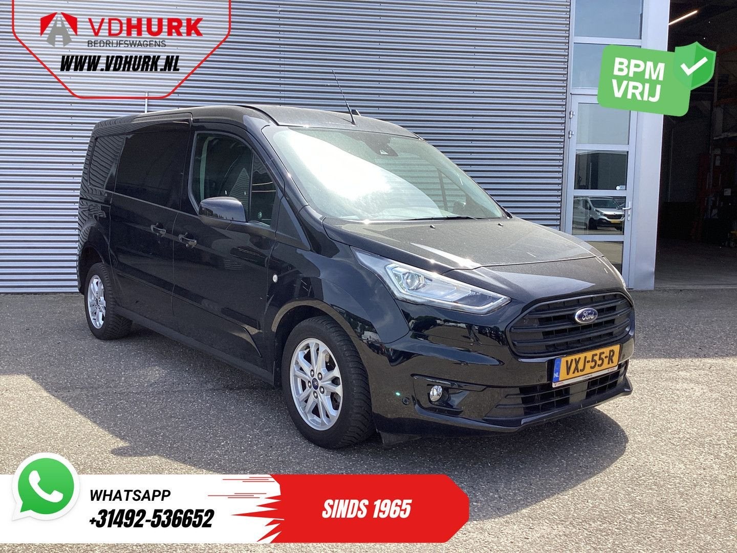 Ford Transit Connect 1.5 TDCI L2 Limited NAP/ Bi-Xenon/ Adap, Parkeersensor, Zwart, Bedrijf, Ford