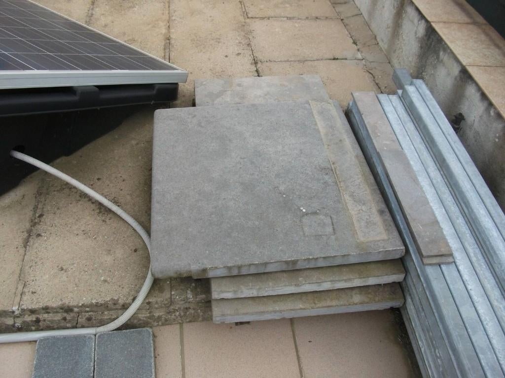 3 dekstenen blauwe hardsteen:50x100x4cm, Doe-het-zelf en Bouw, Overige Doe-Het-Zelf en Bouw, Gebruikt, Ophalen