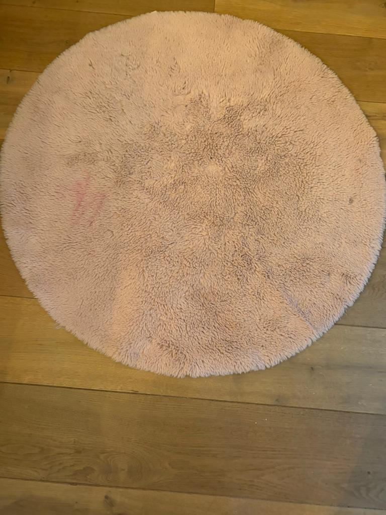 GRATIS Ronde roze mat - 90 cm, Gebruikt, 50 tot 100 cm, Overige kleuren, Rond