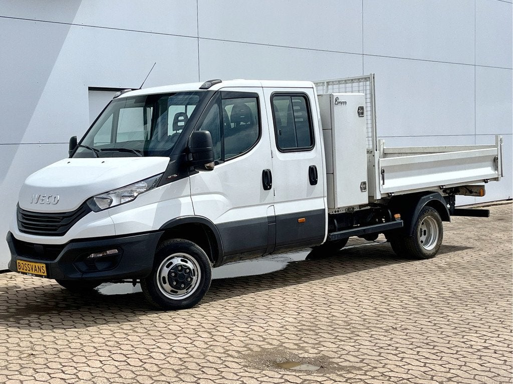 Iveco Daily 35C16 3.0 Kipper Dubbele Cabine Dubbellucht 3,5t, Auto's, Bestelwagens en Lichte vracht, 4 deurs, Zwart, 4 cilinders