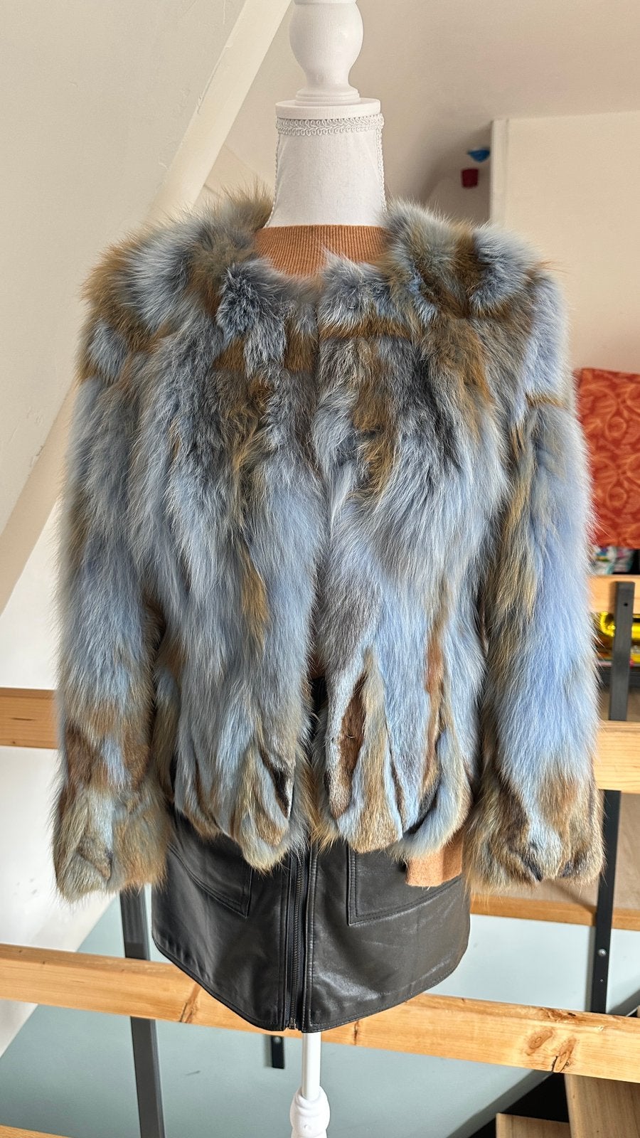 Topkwaliteit Bontjas, Kleding | Dames, Ophalen of Verzenden, Nieuw, Maat 36 (S), Blauw