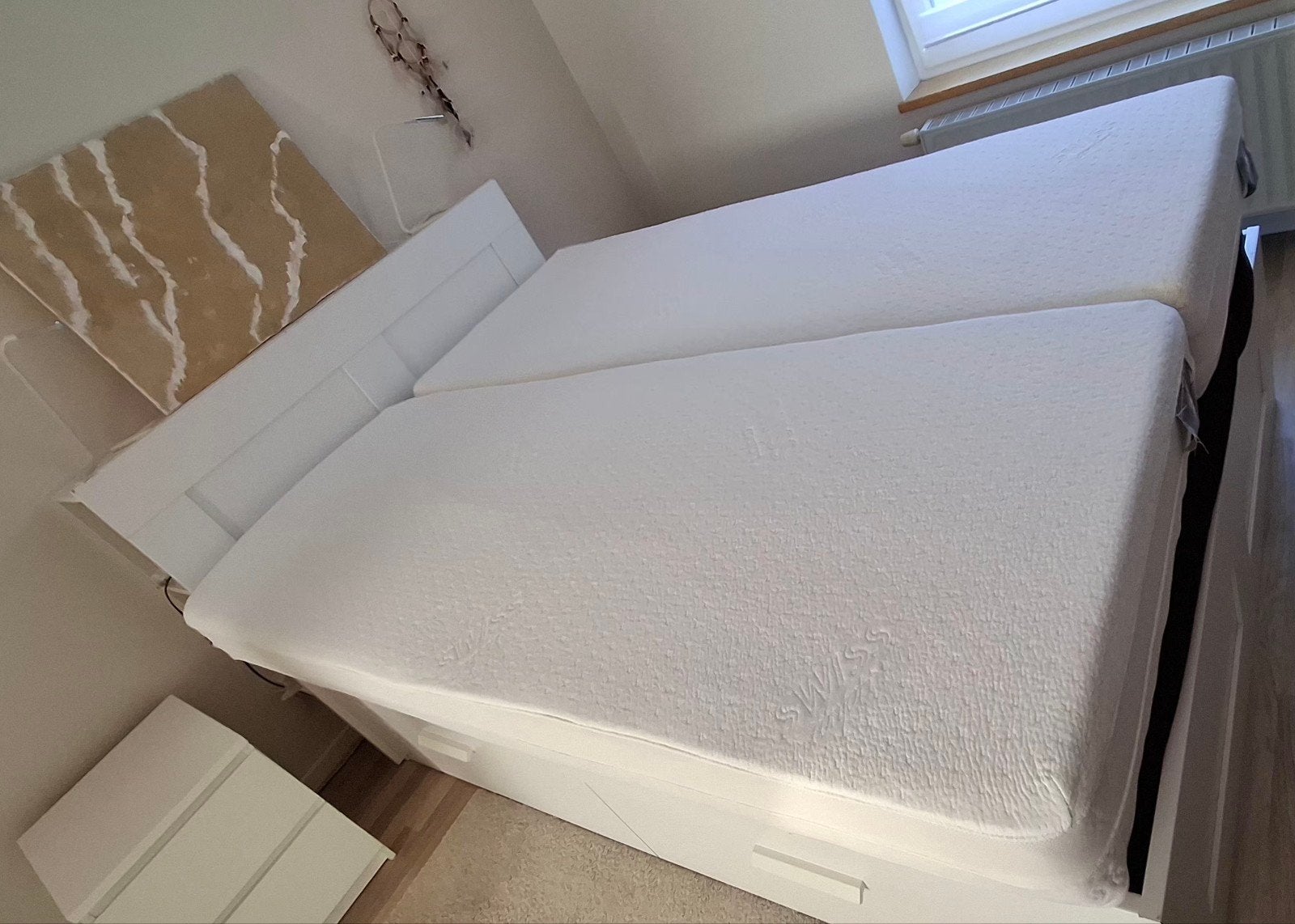 2 matelas 80x200 Swiss life à mémoire de forme., Maison & Meubles, Enlèvement, Matelas
