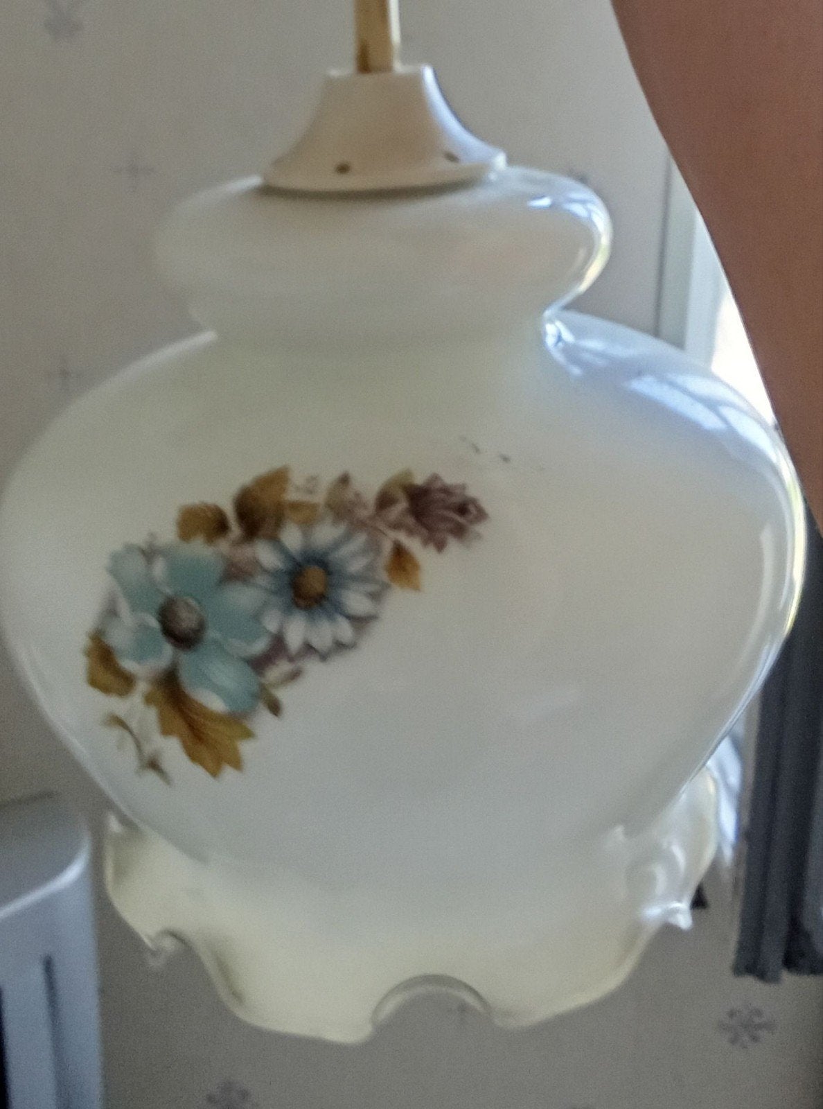 Lustre vintage, Maison & Meubles, Lampes | Lustres, Verre, Enlèvement