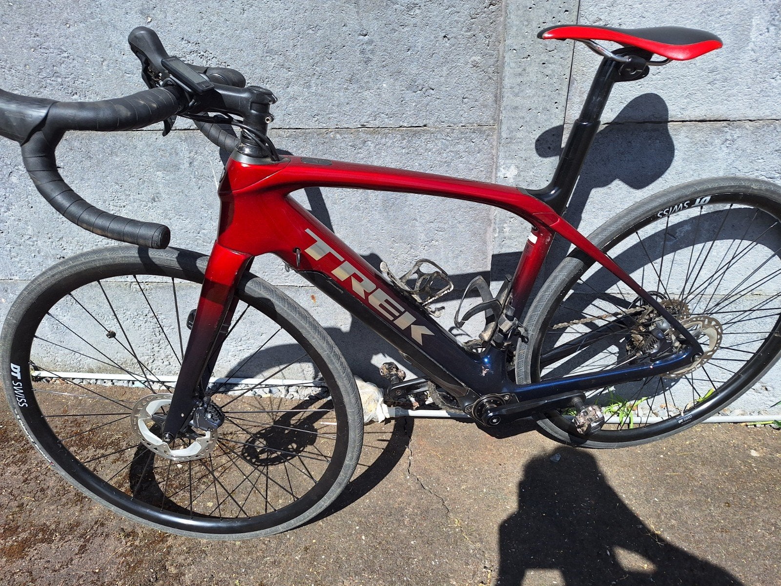 Electrische koersfiets  Trek, Ophalen