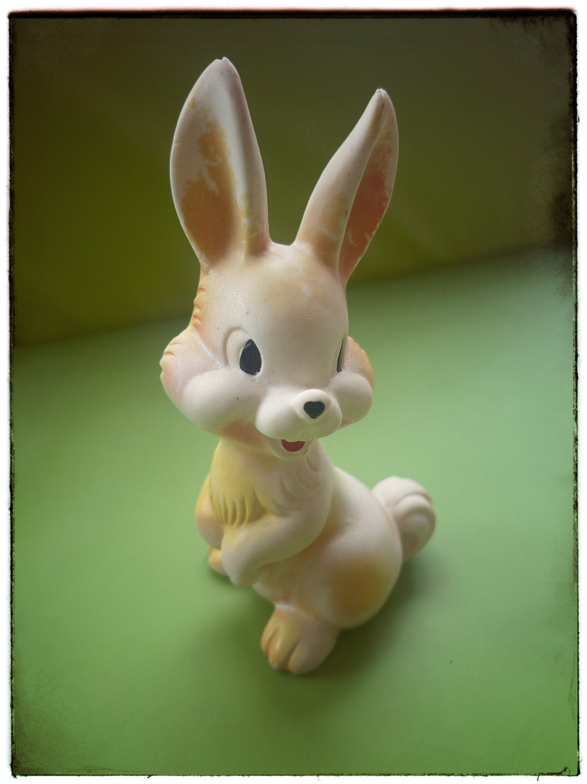 Vintage rubberen konijn - lapin pouet, Ophalen of Verzenden, Gebruikt