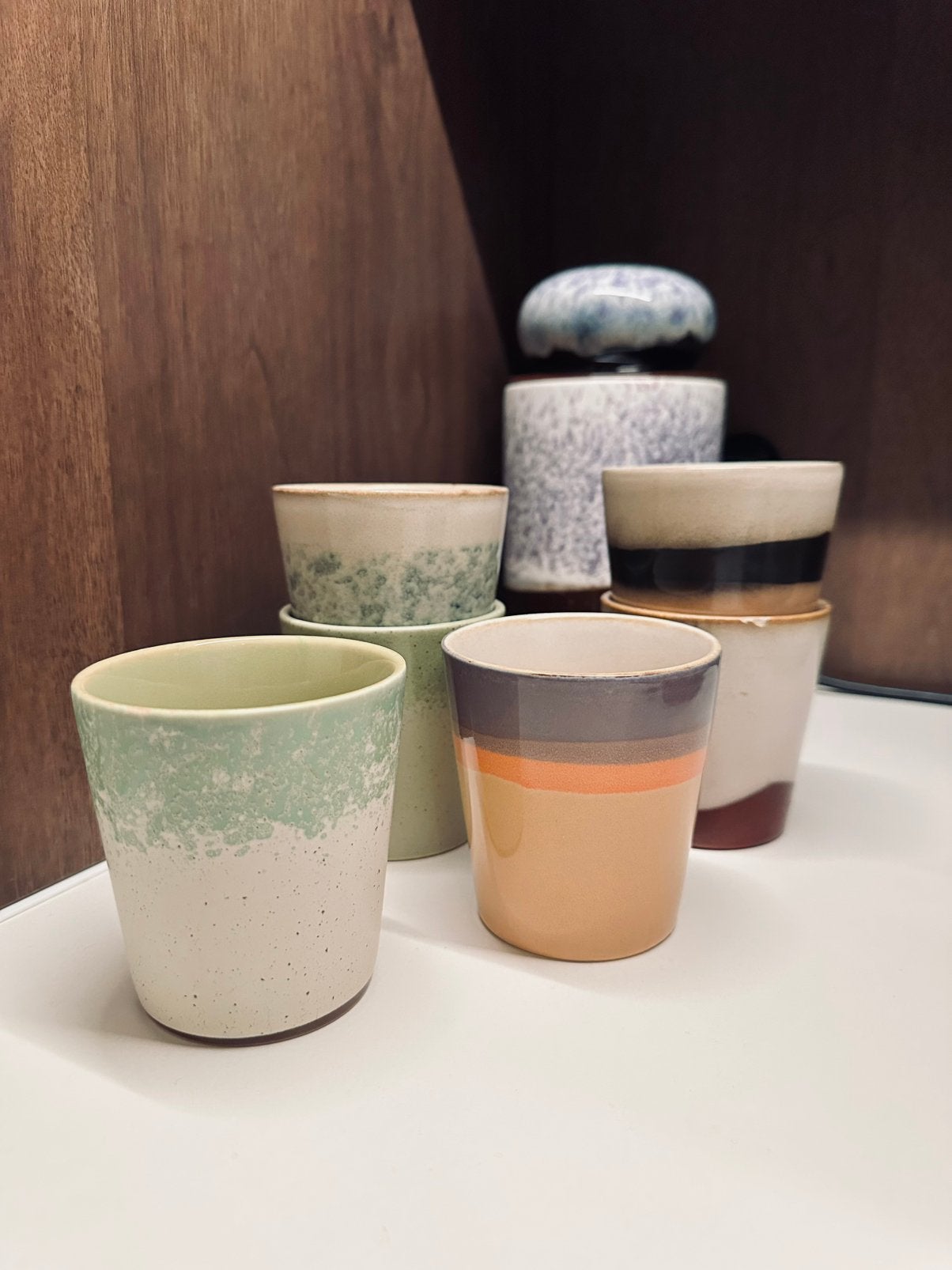 HK Living 70s Ceramics coffee cups, Envoi, Comme neuf