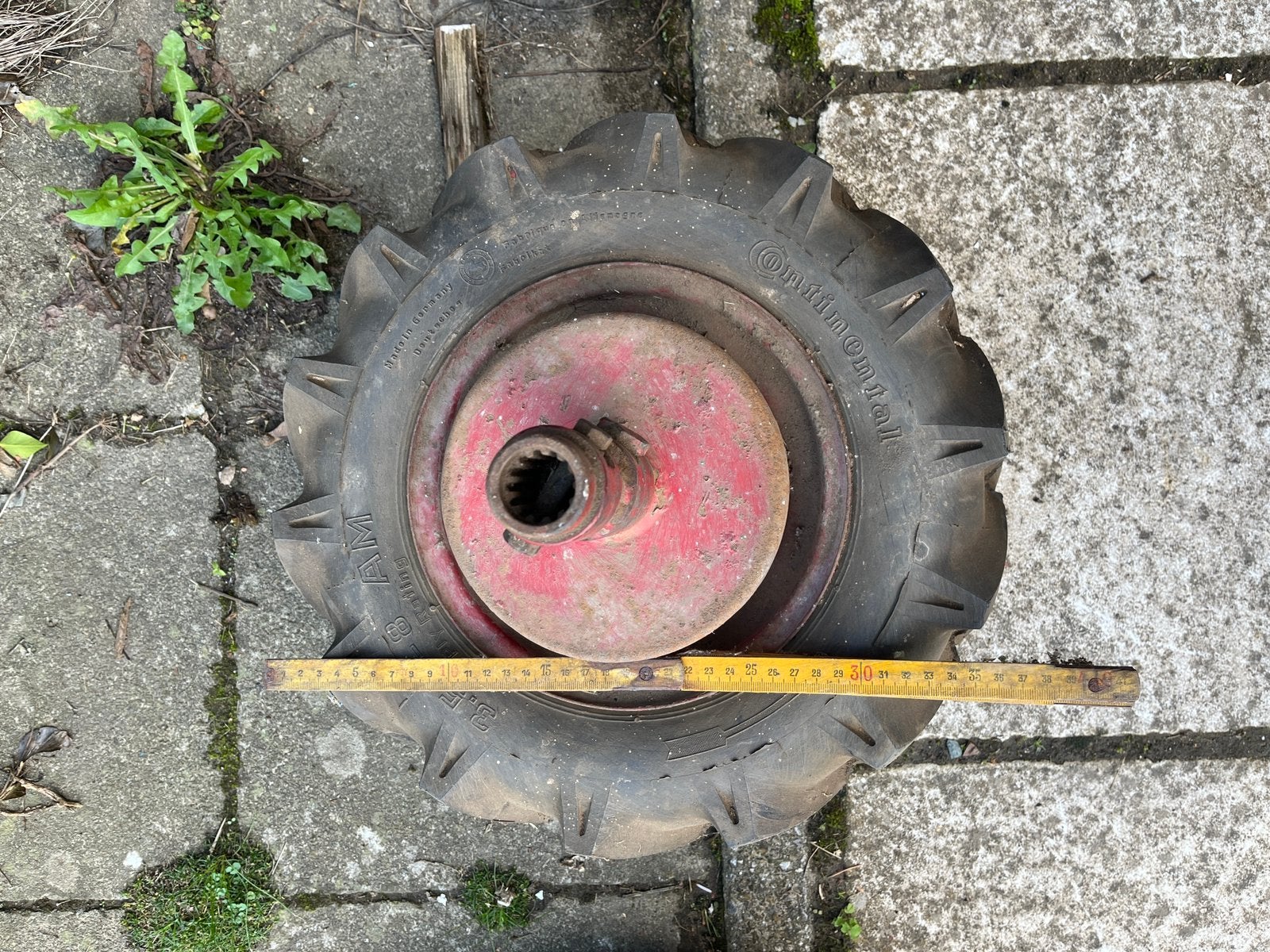 Set Motoculteur wielen 3.50-8 met gietijzeren wielgewichten, Ophalen