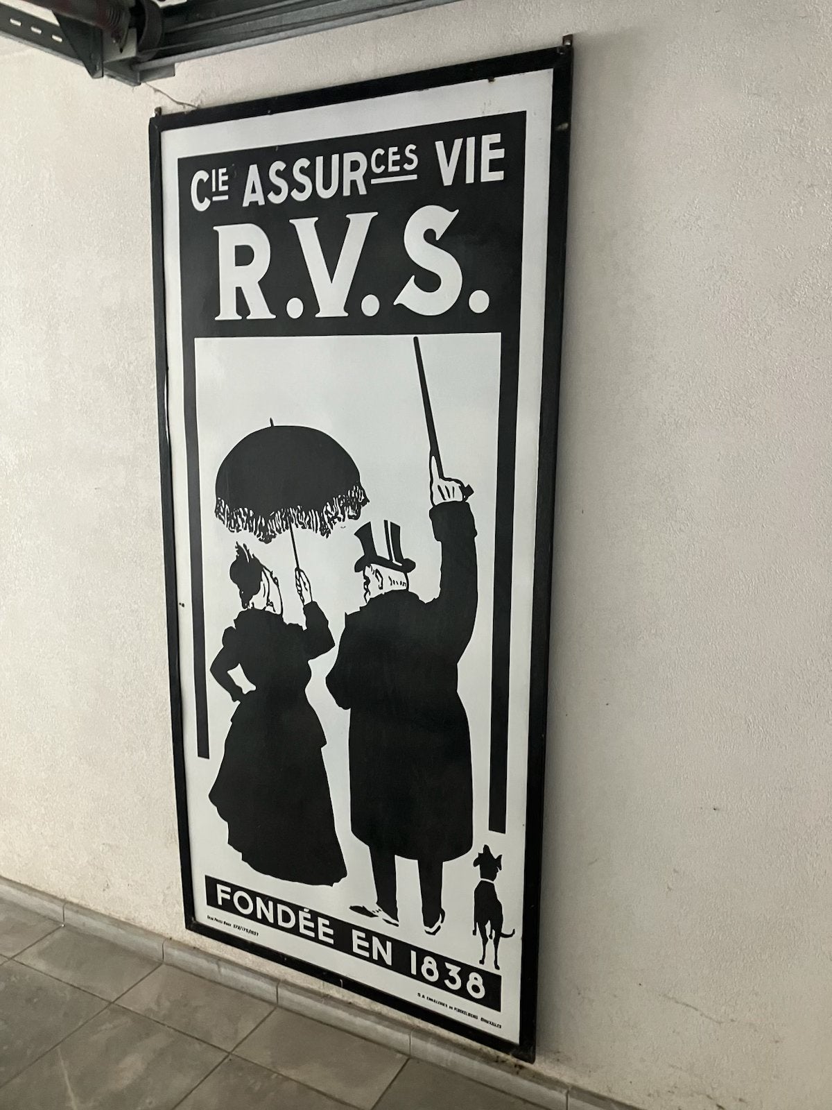 Te koop RVS emaille bord, Ophalen, Zo goed als nieuw