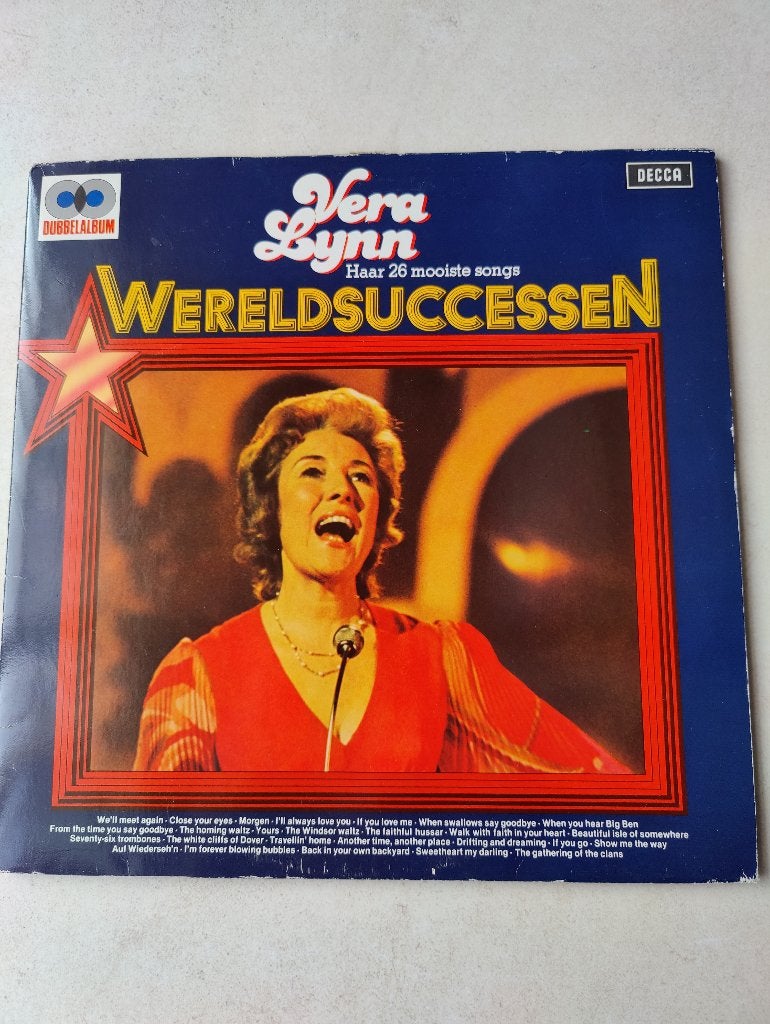 Wereldsuccessen van Vera Lynn: haar 26 mooiste songs, Double LP, Envoi, Avant 1960, 12 pouces