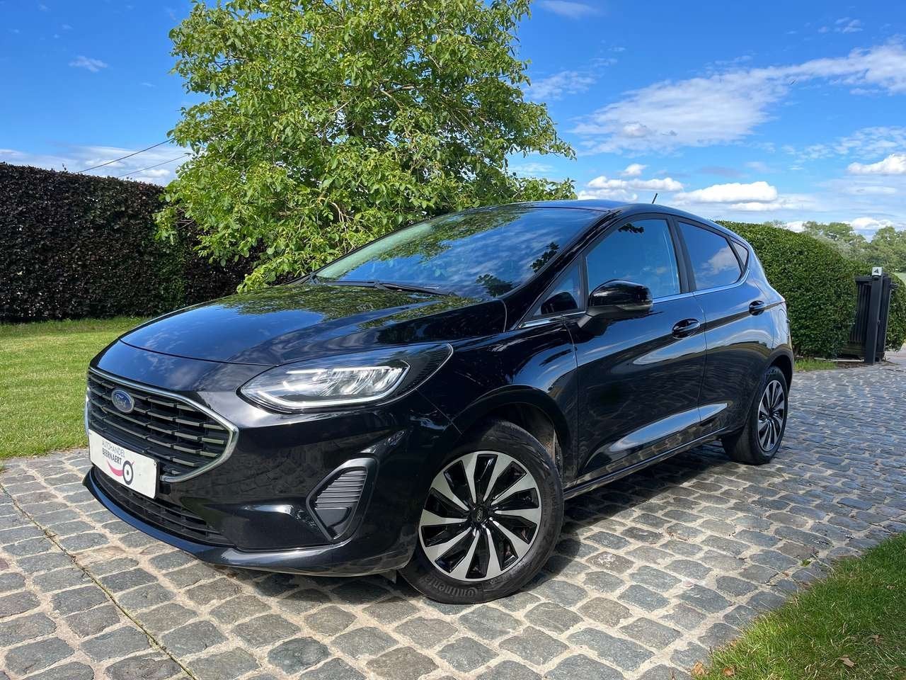 Ford Fiesta 1.0 EcoBoost Titanium/1eignr/79290km/Carplay/Pd, Auto's, Ford, 0 kg, Zwart, 0 kg, Zwart
