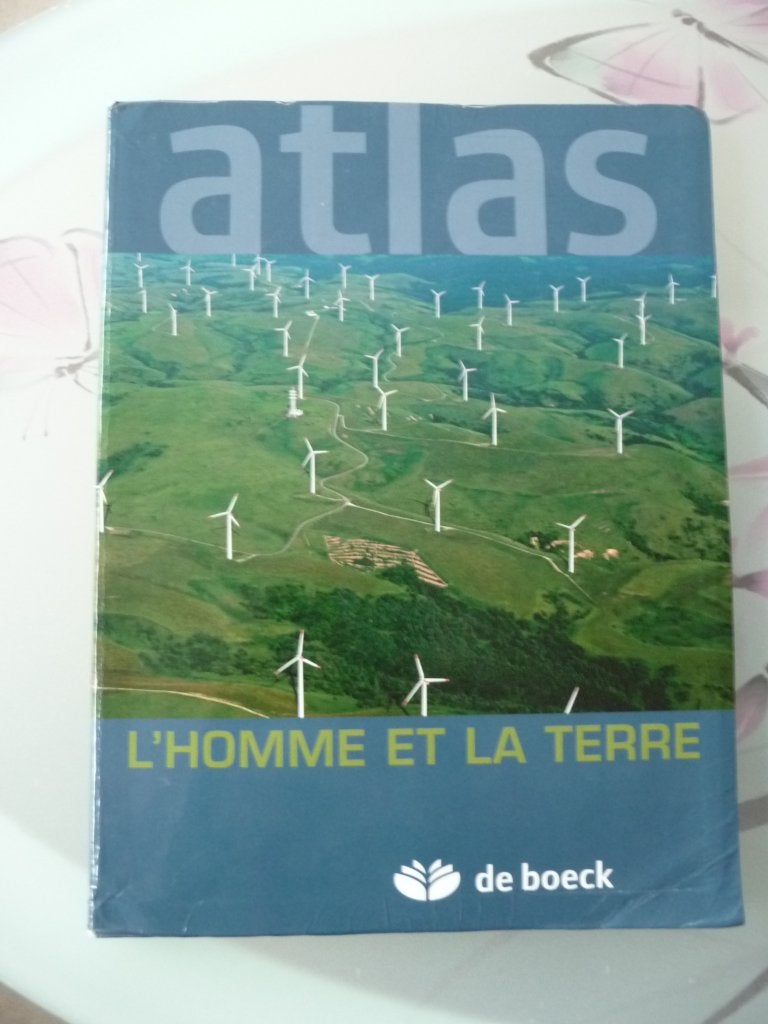 atlas l'homme et la terre De Boeck, Livres, Français, Enlèvement, Utilisé, Secondaire