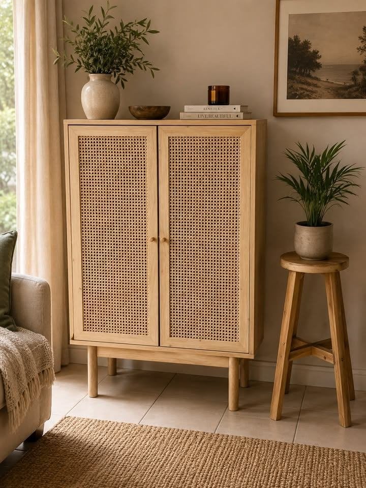 Armoire en rotin, Armoire de rangement, Maison & Meubles, Enlèvement, Comme neuf