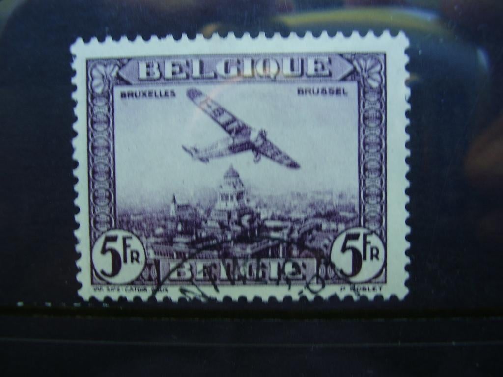 PA 5 - Luchtpost - 5F Brussel - G013, Postzegels en Munten, Ophalen of Verzenden, Gestempeld, Luchtpostzegel