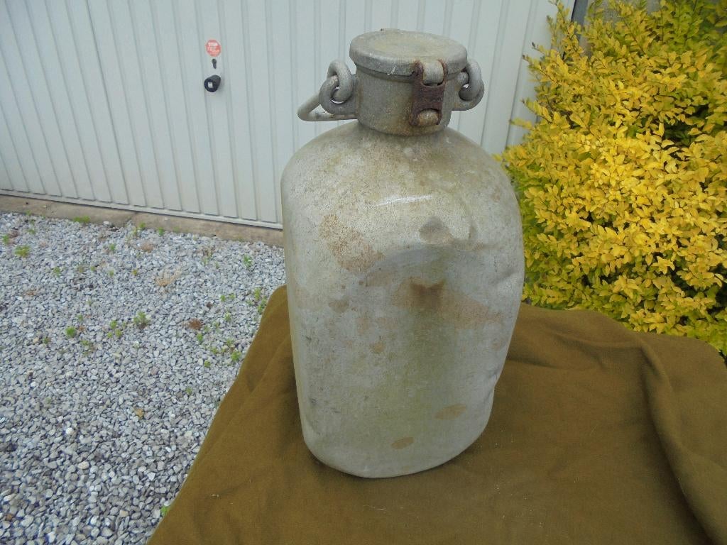 bidon allemand WW2 en alluminium de  10 l trinkwasser, Collections, Objets militaires | Général, Enlèvement ou Envoi, Armée de terre