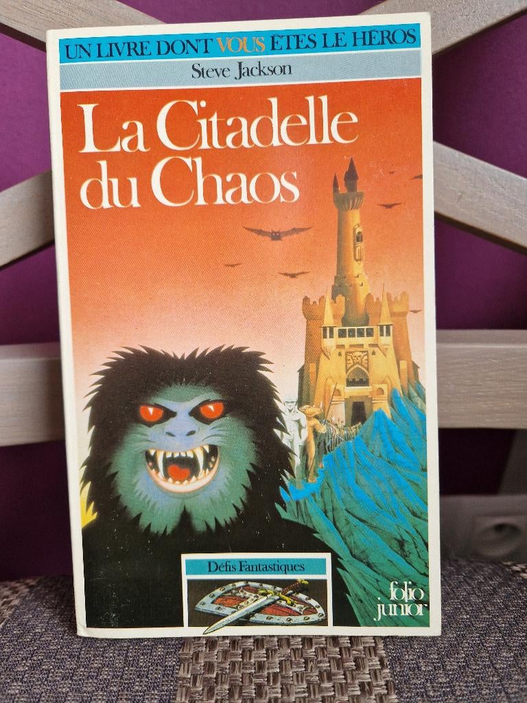 Ldvelh La Citadelle du Chaos  - Défis fantastiques 2 - héros, Livres, Steve jackson et Ian Livingstone, Enlèvement ou Envoi, Fiction