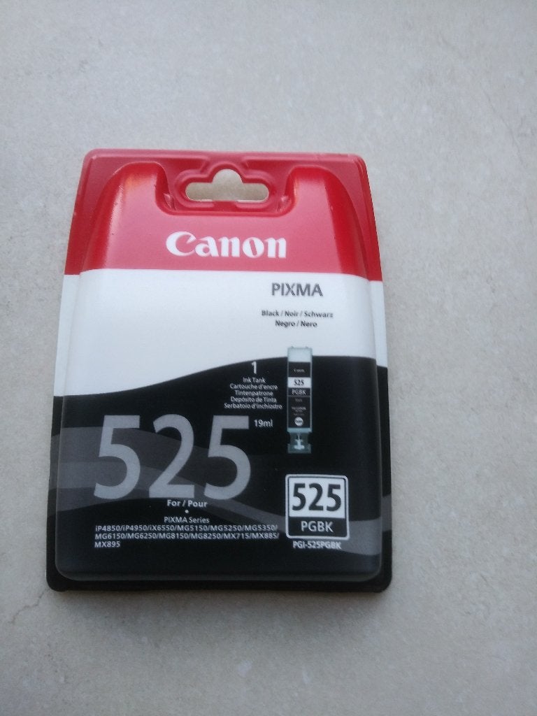 Canon 525 Black, cartouche d'encre noire 19ml, neuve, Informatique & Logiciels, Enlèvement ou Envoi, Neuf, Cartridge, Canon
