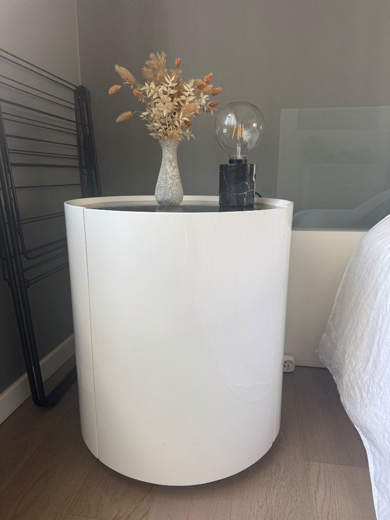 Table de nuit ronde, Maison & Meubles, 45 à 65 cm, Comme neuf, Enlèvement, 55 à 70 cm