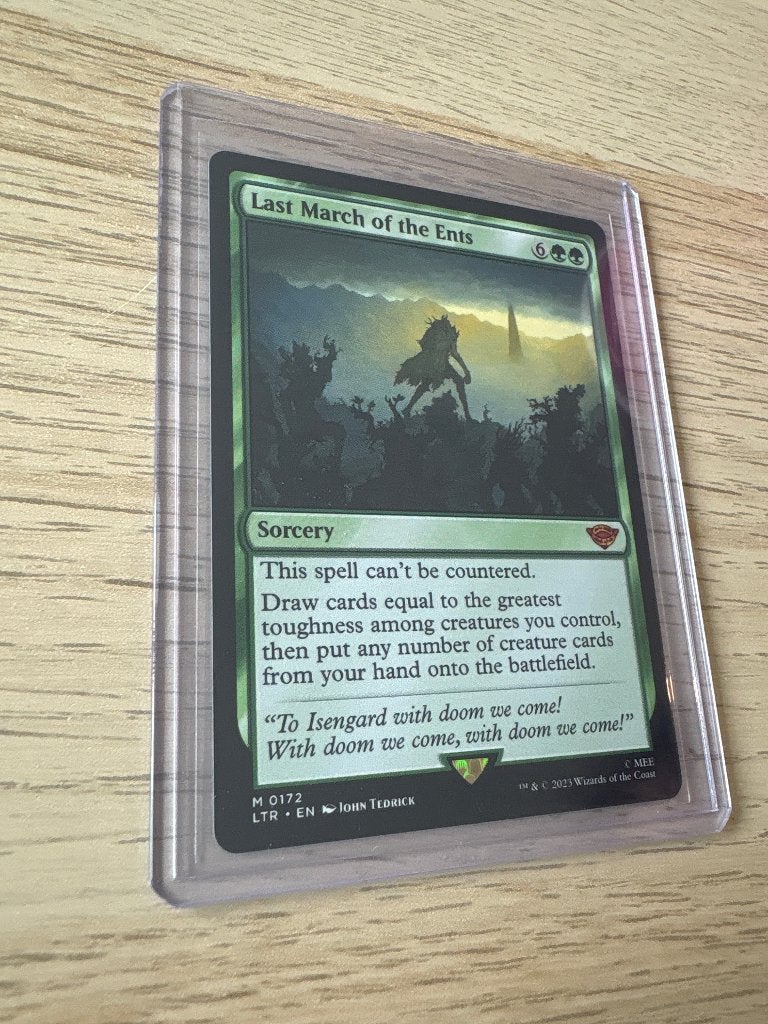 Magic the Gathering - LOTR - last march of the ents, Ophalen, Nieuw, Losse kaart