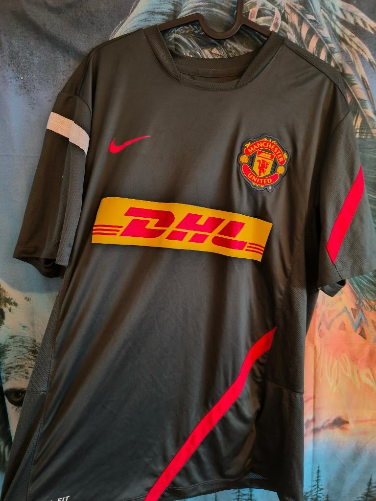 Nike T-shirt voetbal Manchester United, Kleding | Heren, Overige Herenkleding, Ophalen, Zo goed als nieuw, Nike