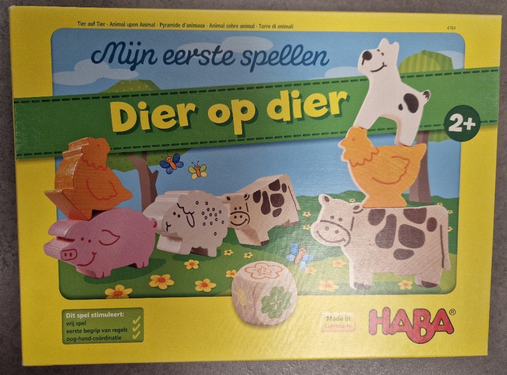 HABA Dier op dier (2+), Een of twee spelers, Ophalen of Verzenden, Gebruikt, Haba
