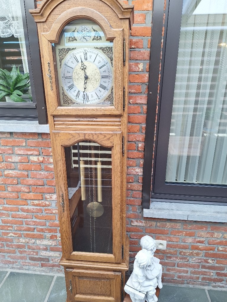 Staande  Klok Tempus Fugit, Antiek en Kunst, Ophalen