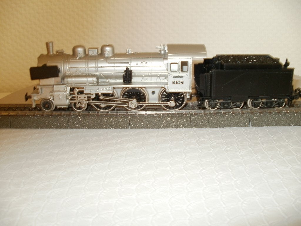 Marklin Ho Stoomlokomotief BR38 P8 dig.+zwarte tender., Enlèvement ou Envoi, Courant alternatif, Comme neuf, NS