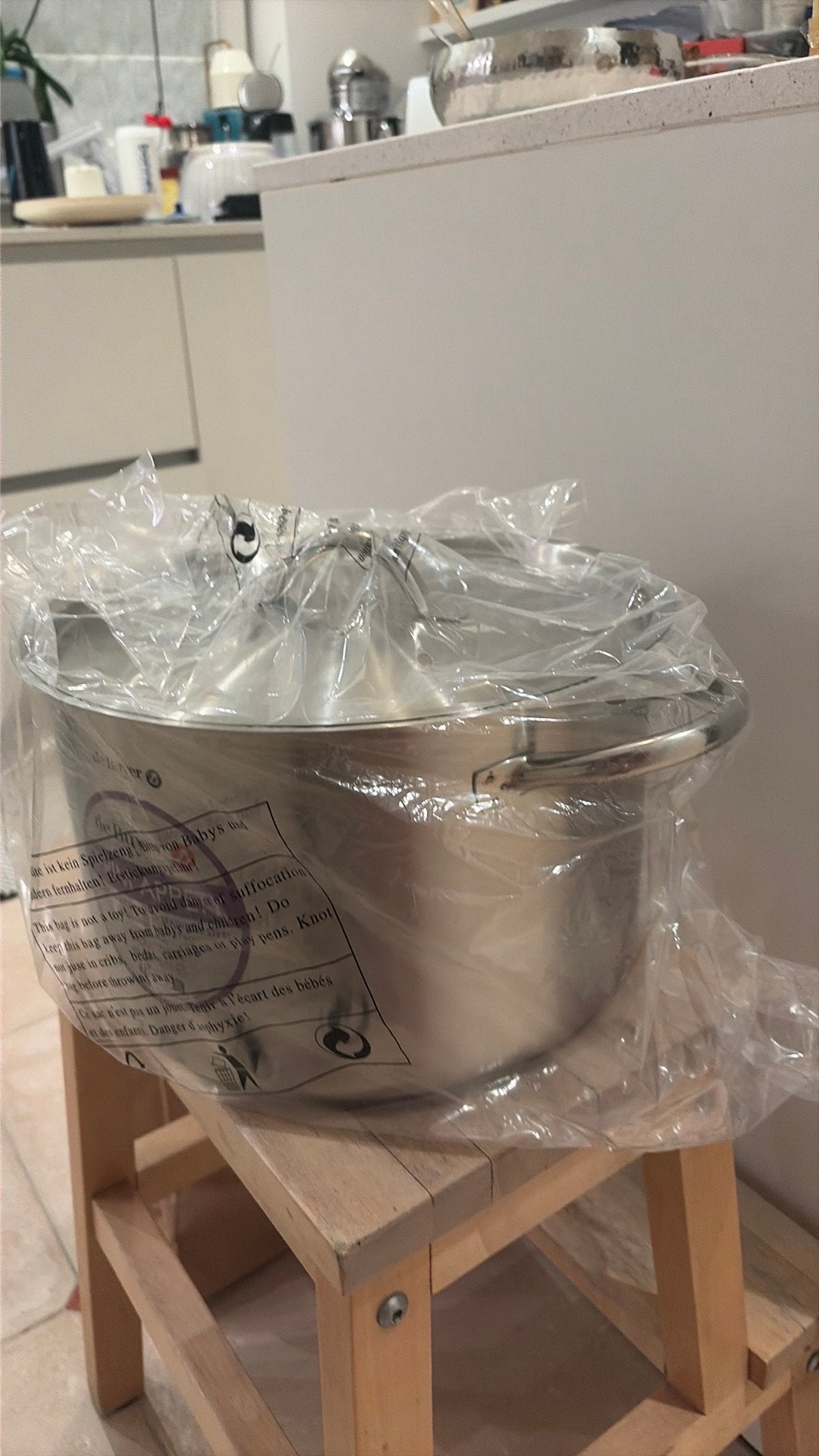 DE BUYER casserole INOX PRIM’APPETY 28cm, Maison & Meubles, Cuisine | Casseroles & Poêles, Avec couvercle, Inox, De Buyer, Comme neuf