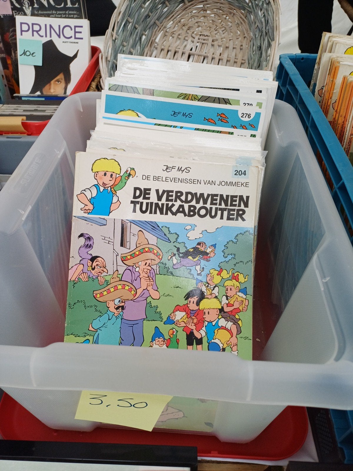 Numéro de bande dessinée de Jommeke entre 204 et 315, Enlèvement ou Envoi