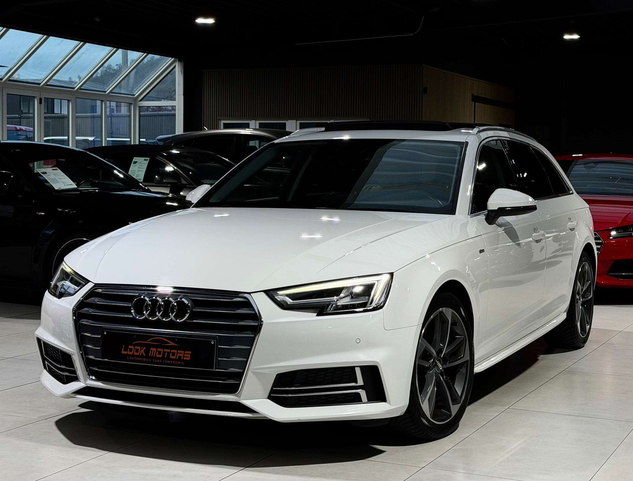 Audi A4 Avant S line 2.0 TDi S tronic 122cv CUIR TOIT PANORA, Euro 6, Entreprise, 1968 cm³, Noir