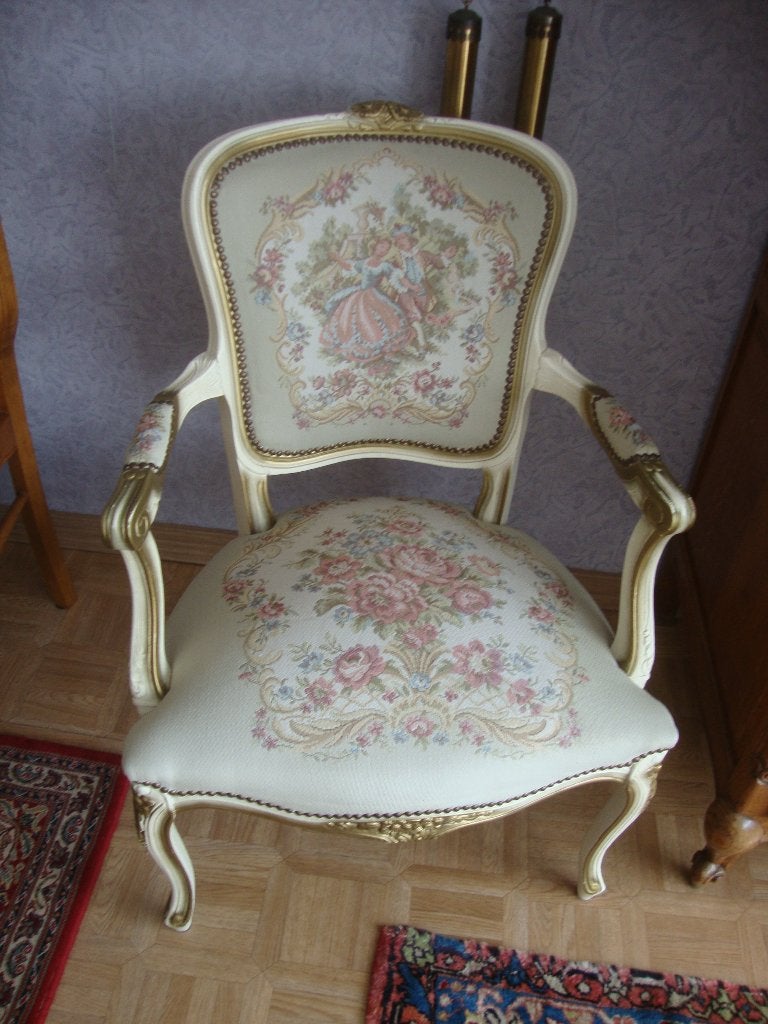 Ancien fauteuil de style Louis XV, Antiquités & Art, Enlèvement