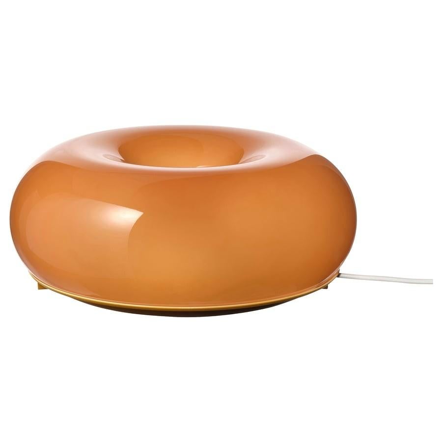 Lampe de table/murale LED VARMBLIXT, verre orange/ronde, 30, Maison & Meubles, Lampes | Appliques, Enlèvement ou Envoi, Verre