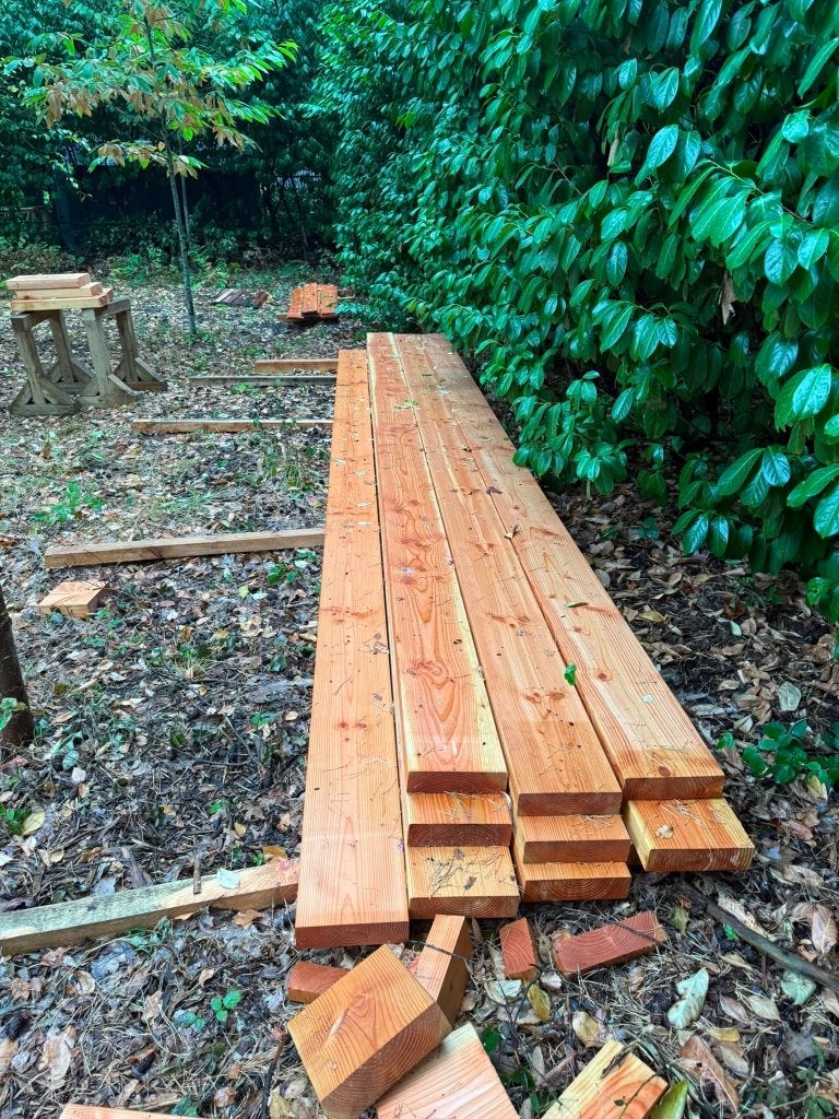 Partij Douglas Balken - Geschaafd, Ophalen, Nieuw, 250 tot 300 cm, 50 mm of meer