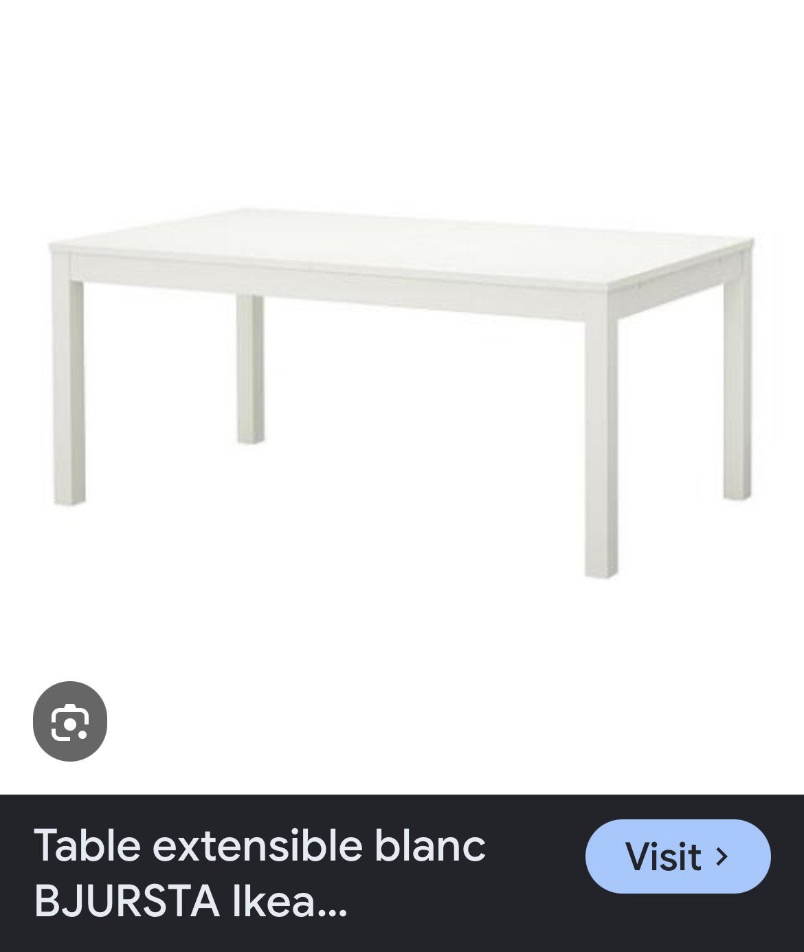 Table salle a manger Ikea Bjursta, Maison & Meubles, Enlèvement, Comme neuf