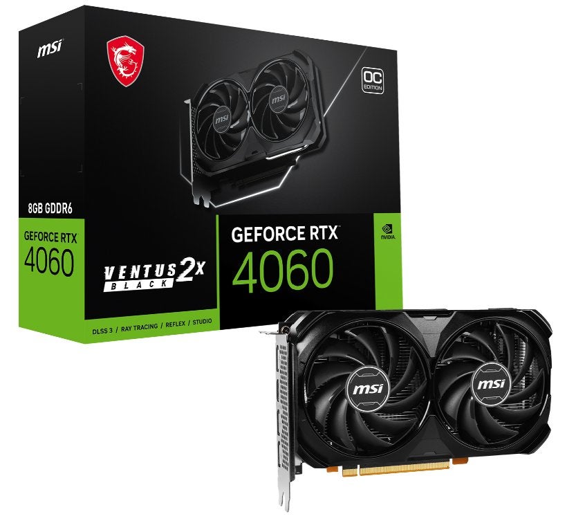 Carte Graphique MSI RTX4060 Ventus 8Go 2X BLACK 8G OC, Enlèvement, Comme neuf
