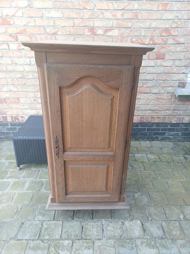 Vintage eiken hifi kast, Audio, Tv en Foto, Vintage Televisies, Ophalen, Gebruikt