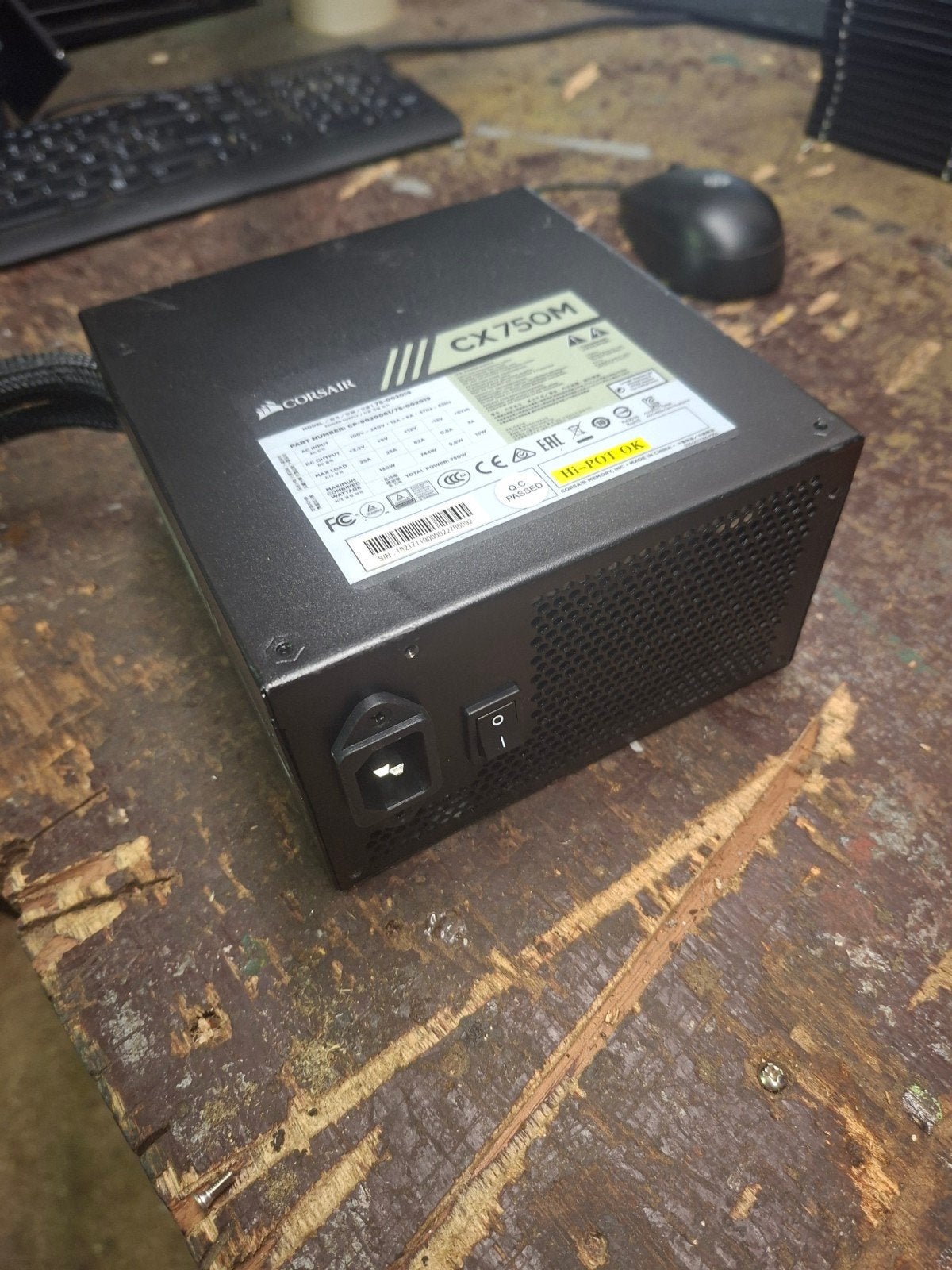 Alimentation Corsair CX750M – 750W (Semi-modulaire), Enlèvement ou Envoi, Utilisé