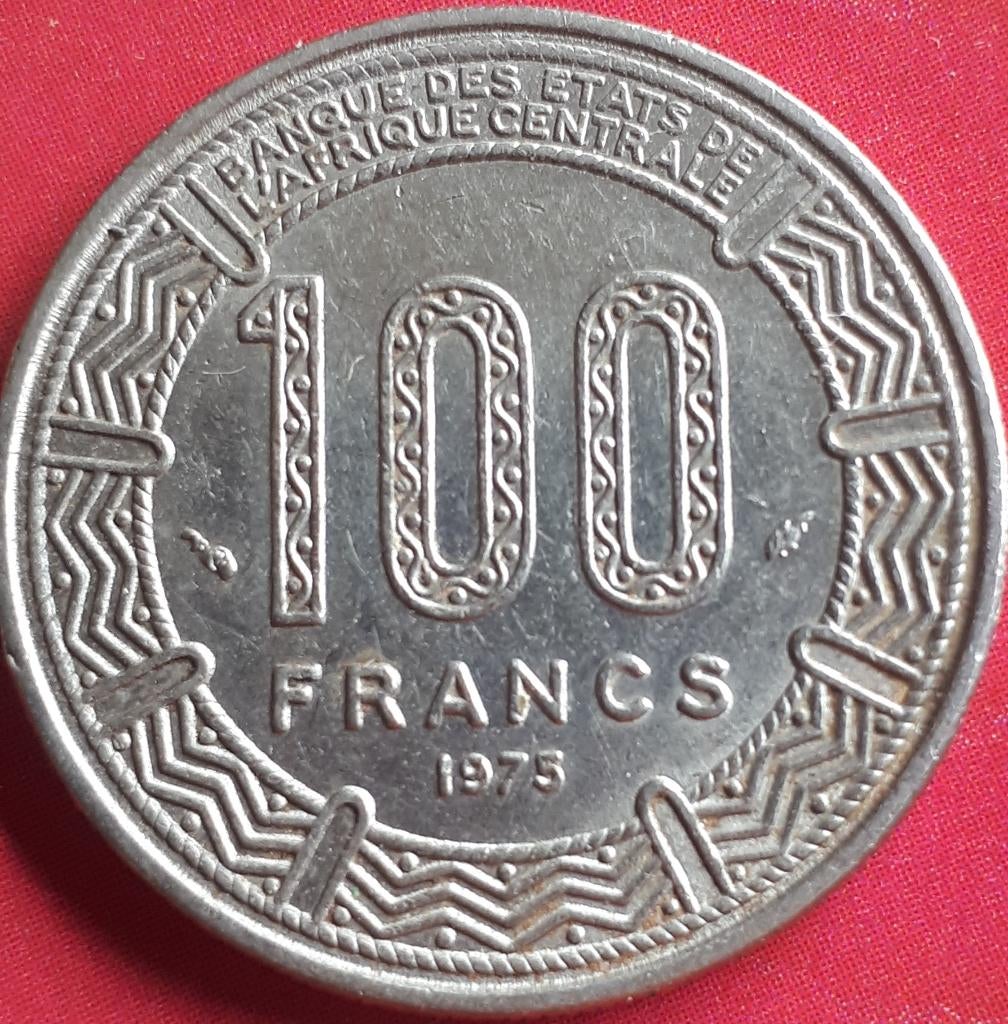 GABON: 100 FRANCS 1975 KM 13, Ophalen of Verzenden, Overige landen, Losse munt