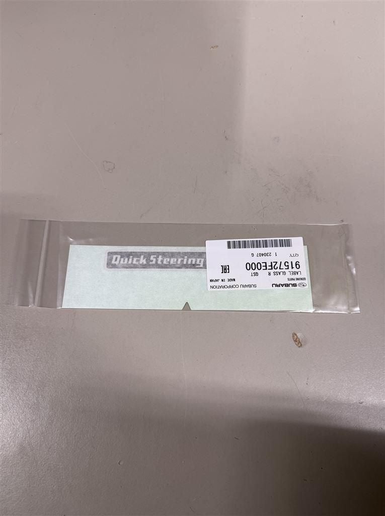 Originele STi Quick Rack-sticker - Subaru Impreza WRX STI 00, Ophalen of Verzenden