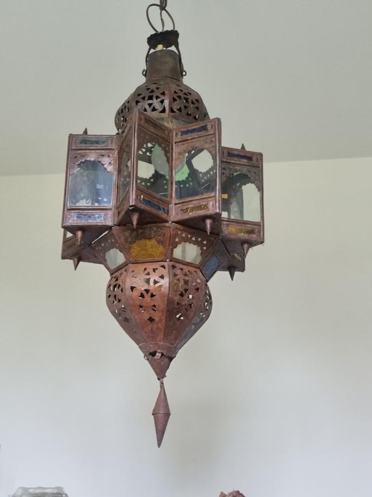 Marokkaanse hanglamp, Ophalen