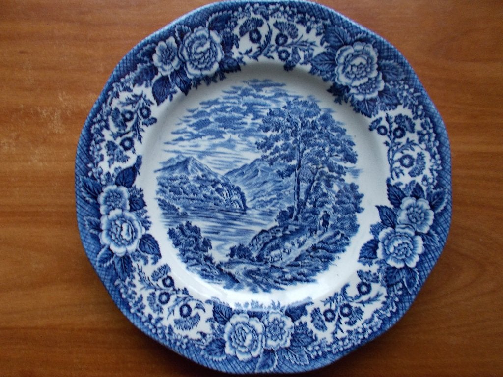 Blauw bordje Lochs scotland - wedgwood, Enlèvement