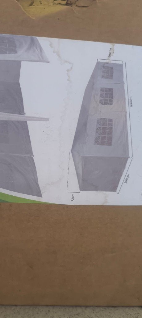 Partytent, Opvouwbaar, Partytent, Minder dan 4 meter, Zo goed als nieuw