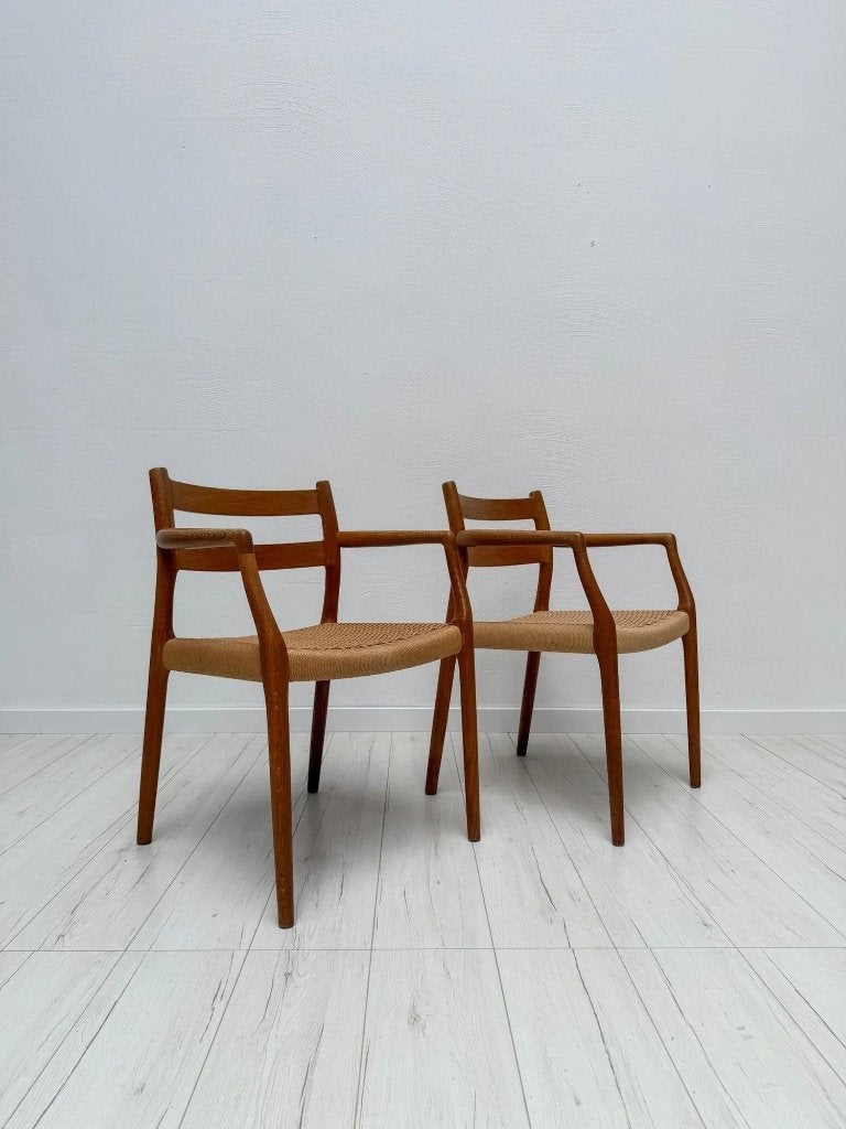 Fauteuil de table Niels Otto Møller modèle 67 teck danois, Enlèvement, Utilisé, Vintage Mid-Century Design, Deux