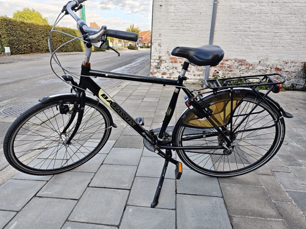 Herenfiets Batavus, Fietsen en Brommers, Ophalen, Gebruikt, Velgrem, Versnellingen