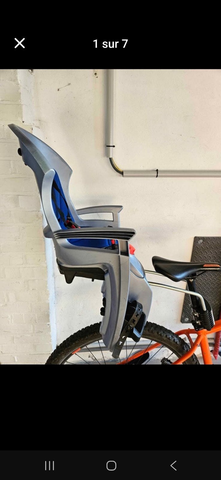 Siège vélo Hamax Siesta, Enlèvement
