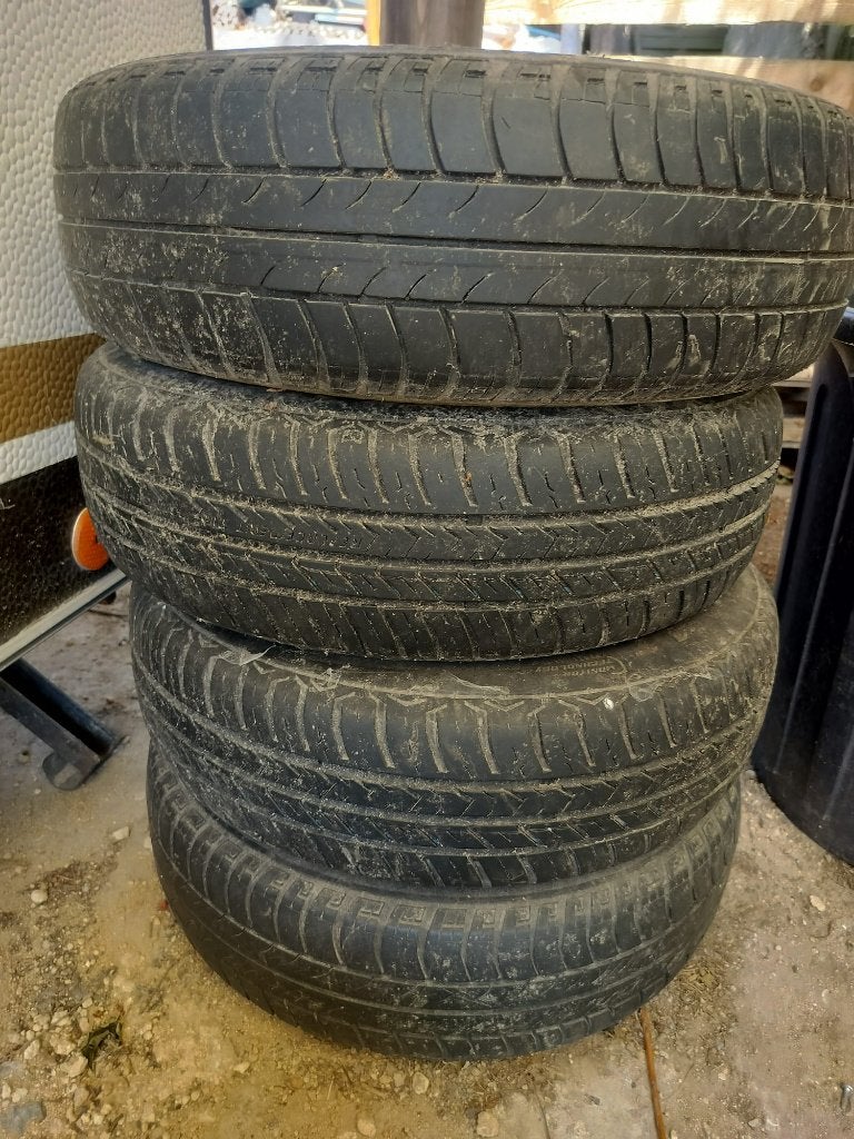 Set stalen velgen 14", Auto-onderdelen, Banden en Velgen, Ophalen, 14 inch, Gebruikt, Velg(en)