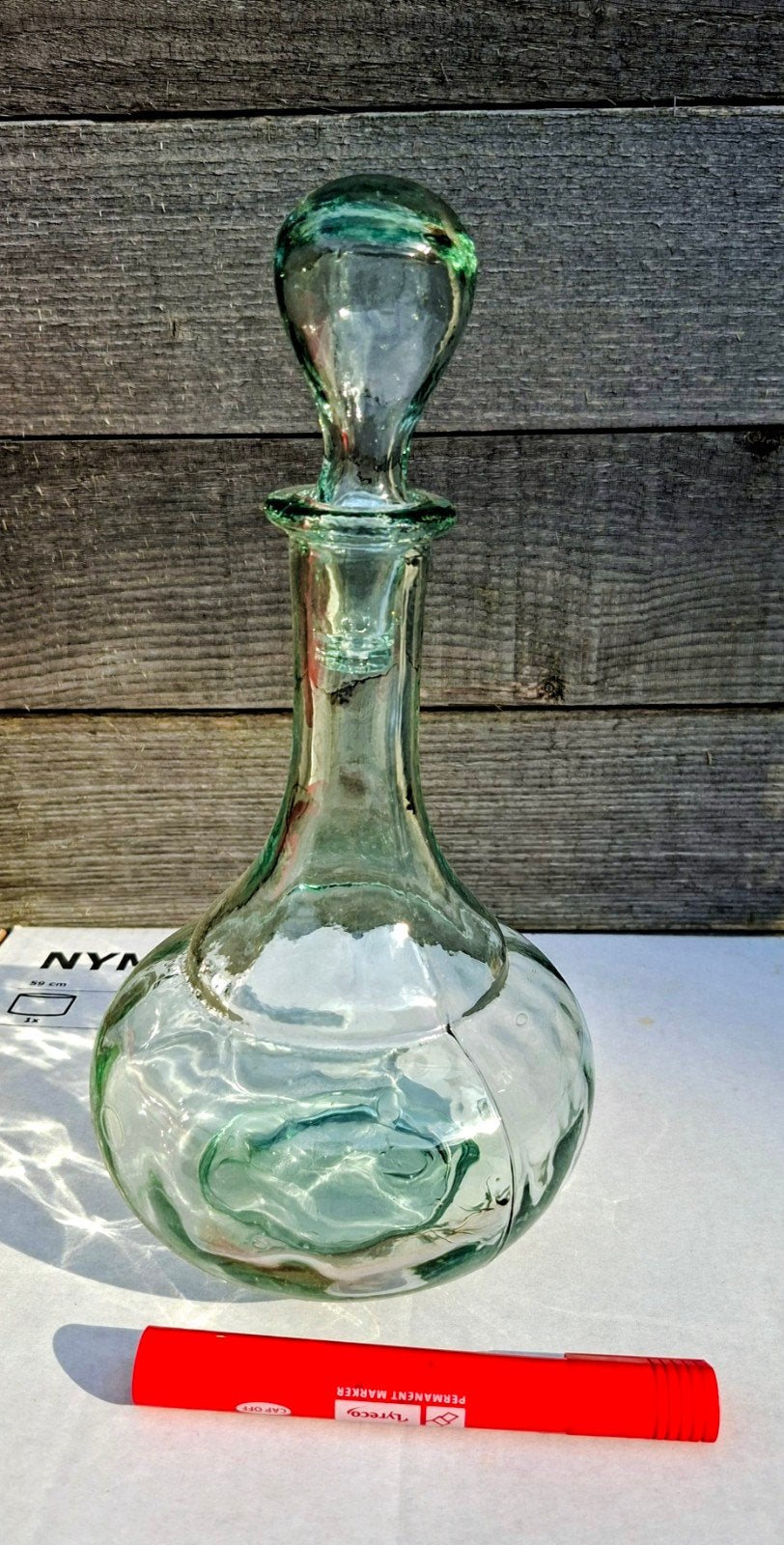 carafe, bouteille et vase en verre, Antiquités & Art, Enlèvement ou Envoi