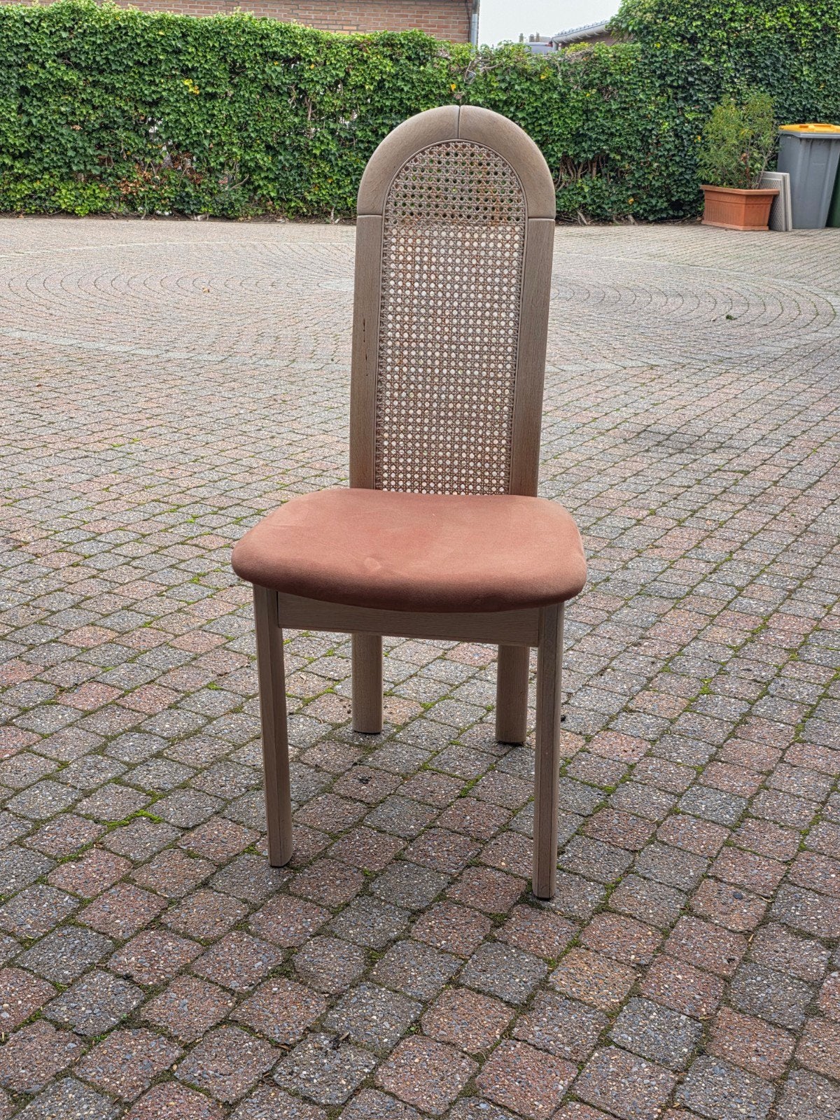4 Massief eiken stoelen. Gratis., Ophalen, Zo goed als nieuw, Hout